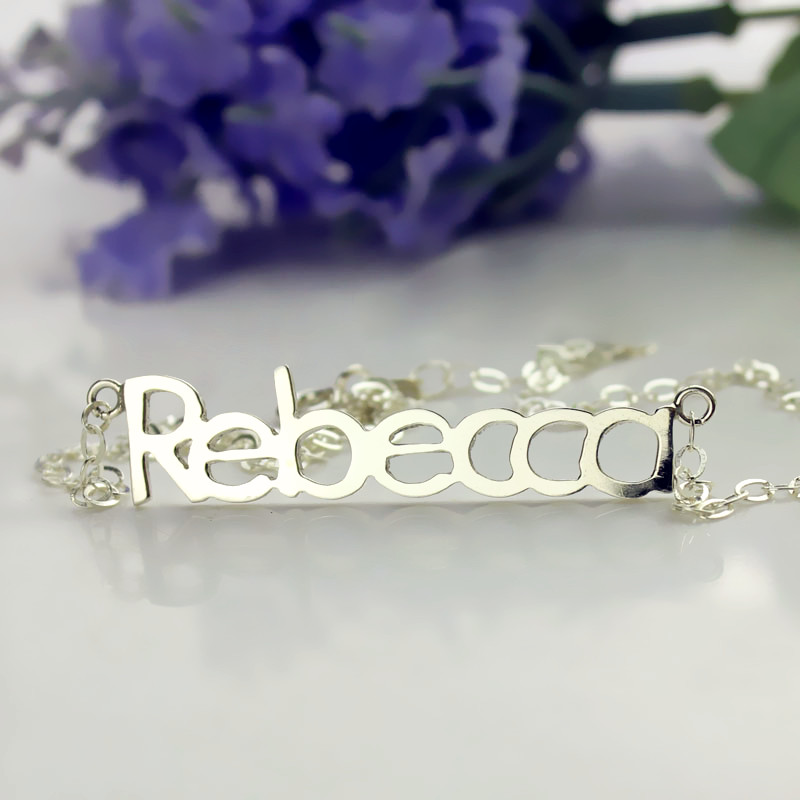 Name Necklace Sterling Silver
