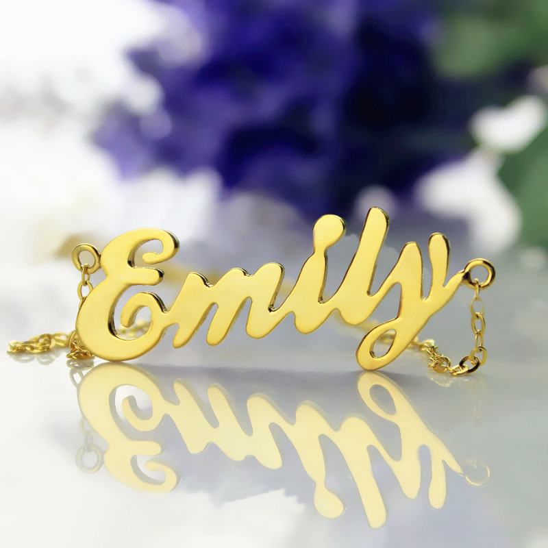 Name Necklace 18K Gold Plated